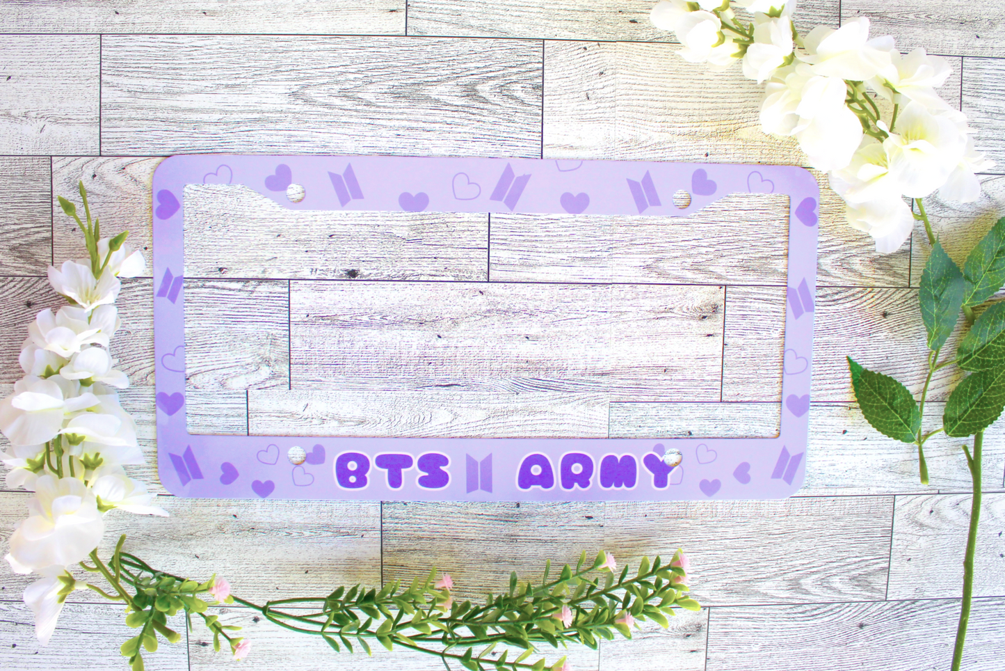 BTS Vanity License Plate Frame for Car Tag