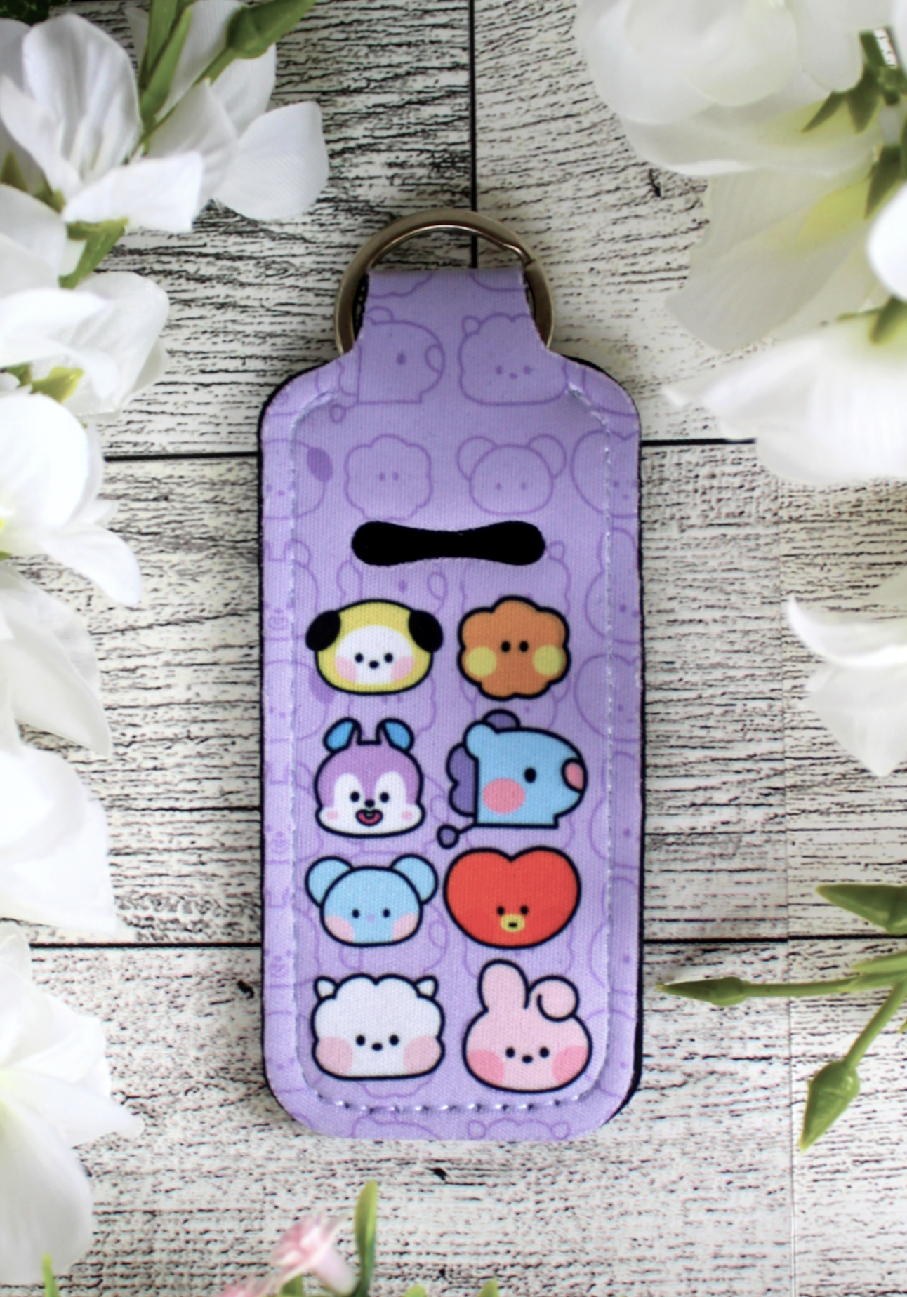 BTS Lipstick balm keychain holder