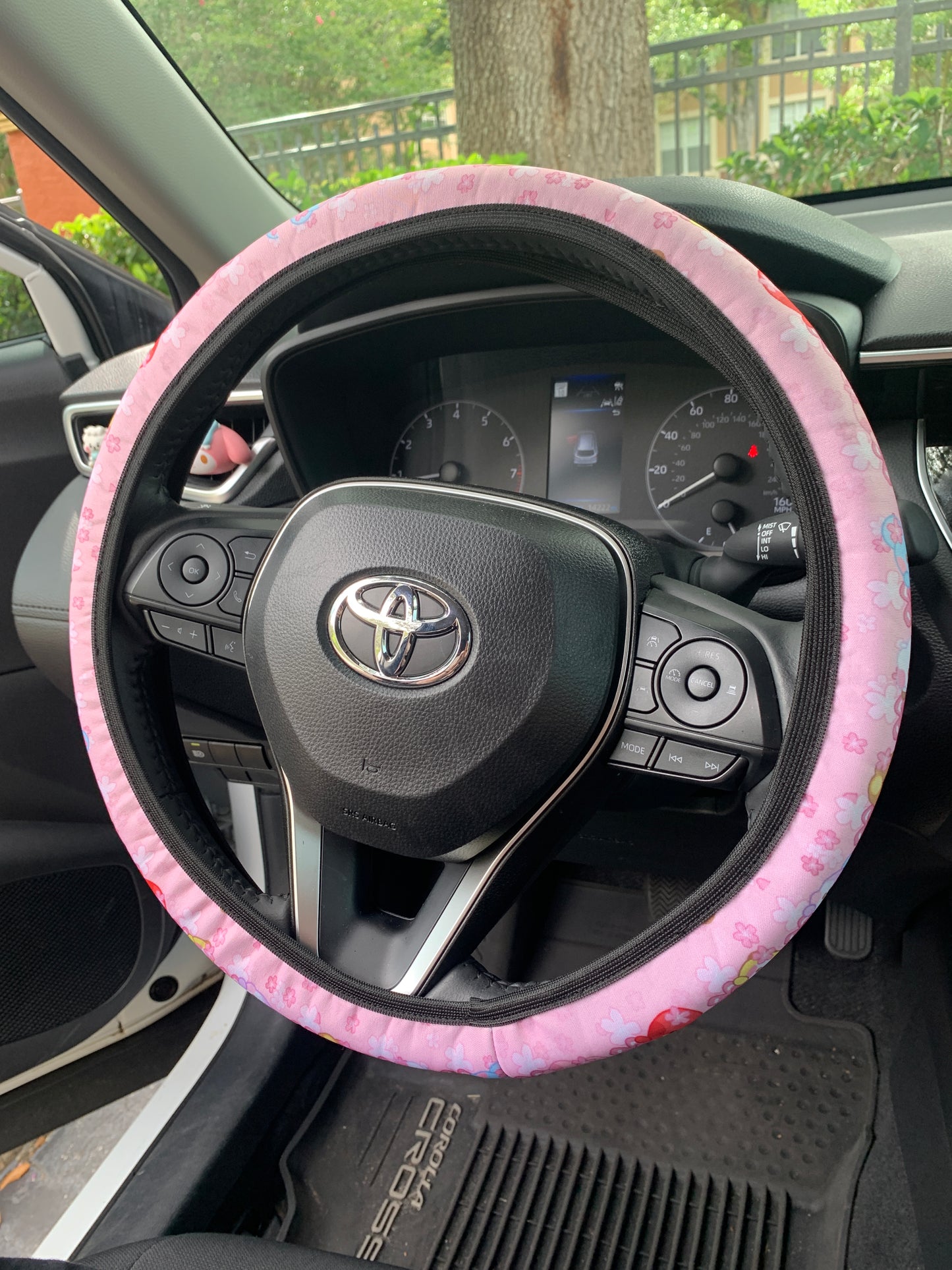 Cute BTS PINK CHERRY BLOSSOM Car Steering Wheel Cover Kpop Limited BT 21