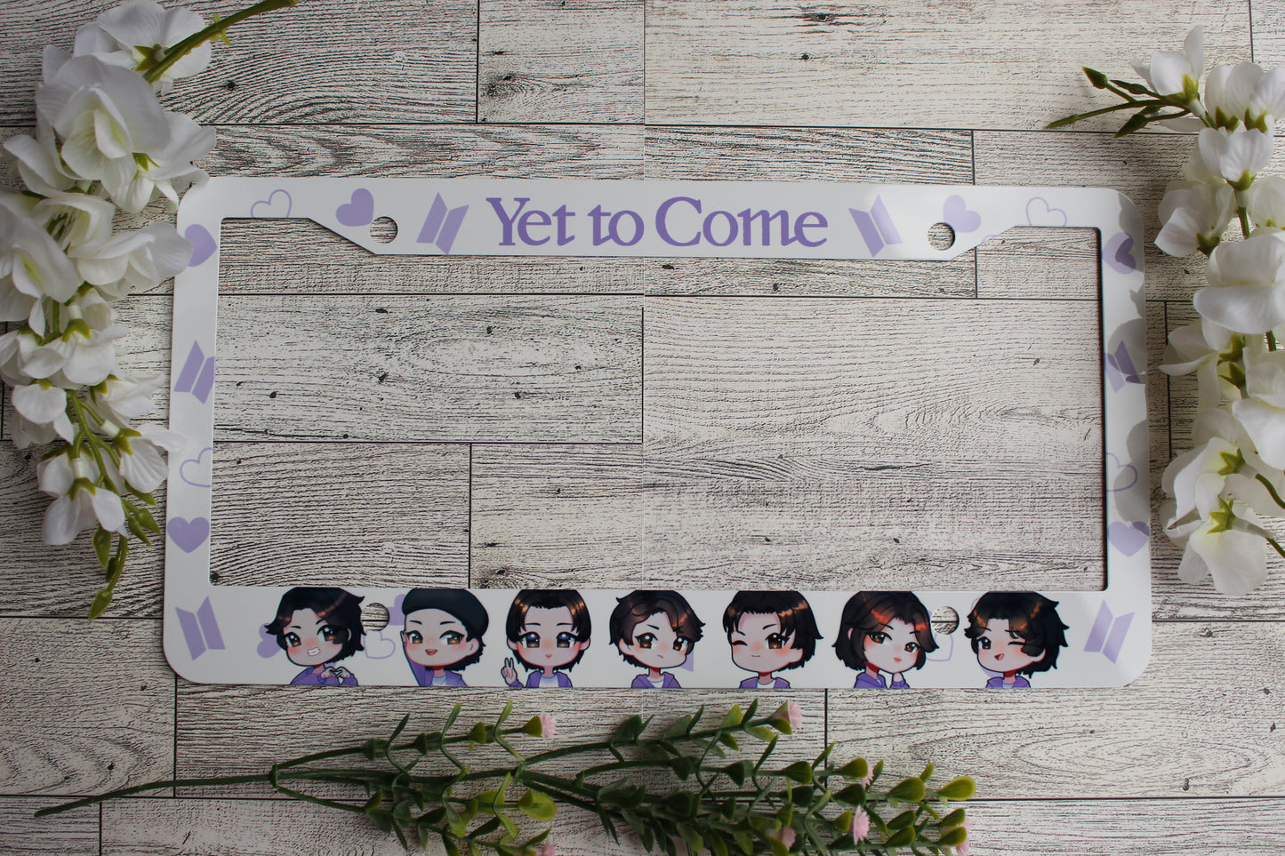 BTS Vanity License Plate Frame for Car Tag