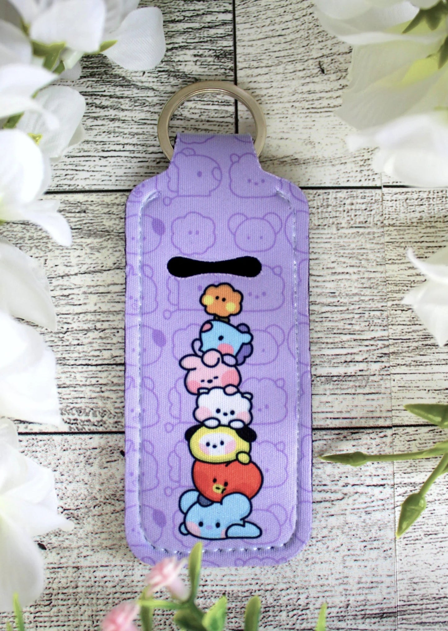 BTS Lipstick balm keychain holder