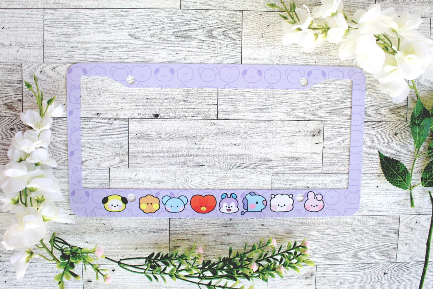 BTS Vanity License Plate Frame for Car Tag