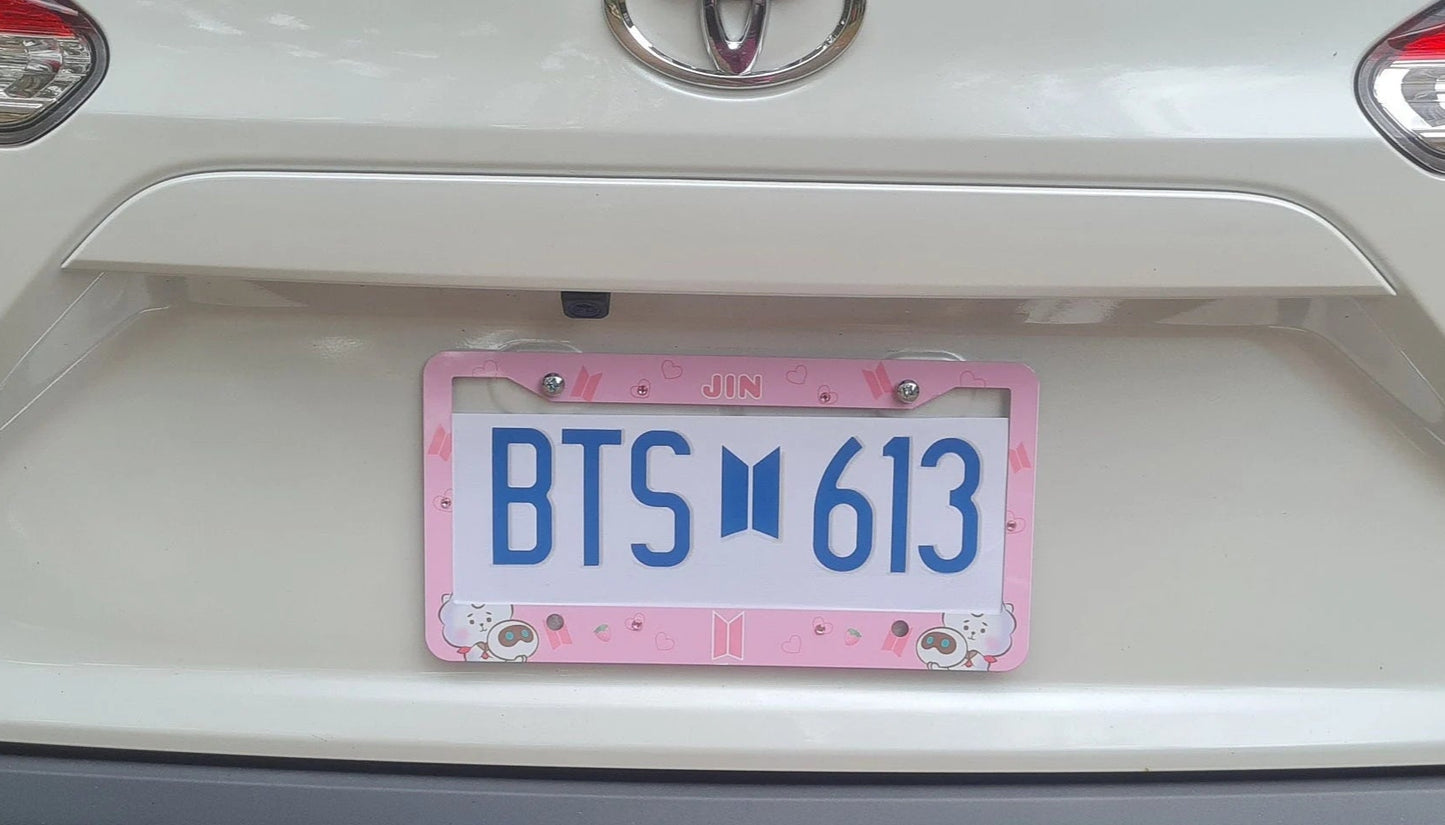 BTS Vanity License Plate Frame for Car Tag