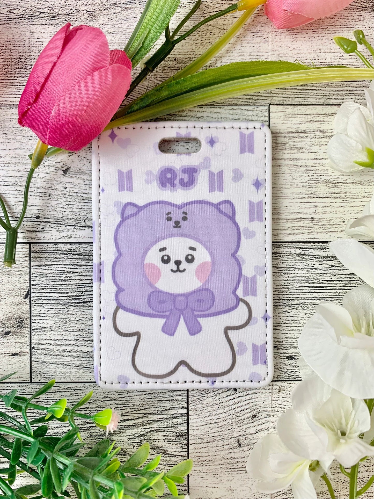 Purple Hoodie Design Luggage Tag for suitcase or bag BTS
