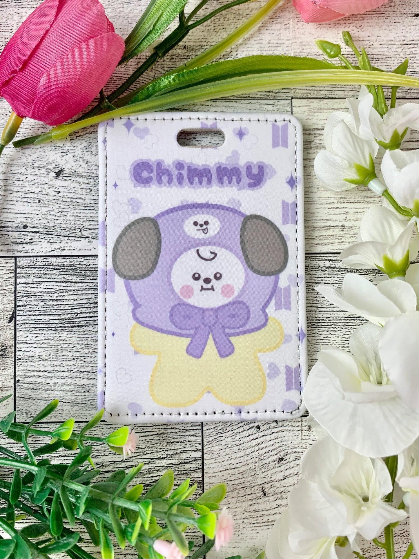 Purple Hoodie Design Luggage Tag for suitcase or bag BTS