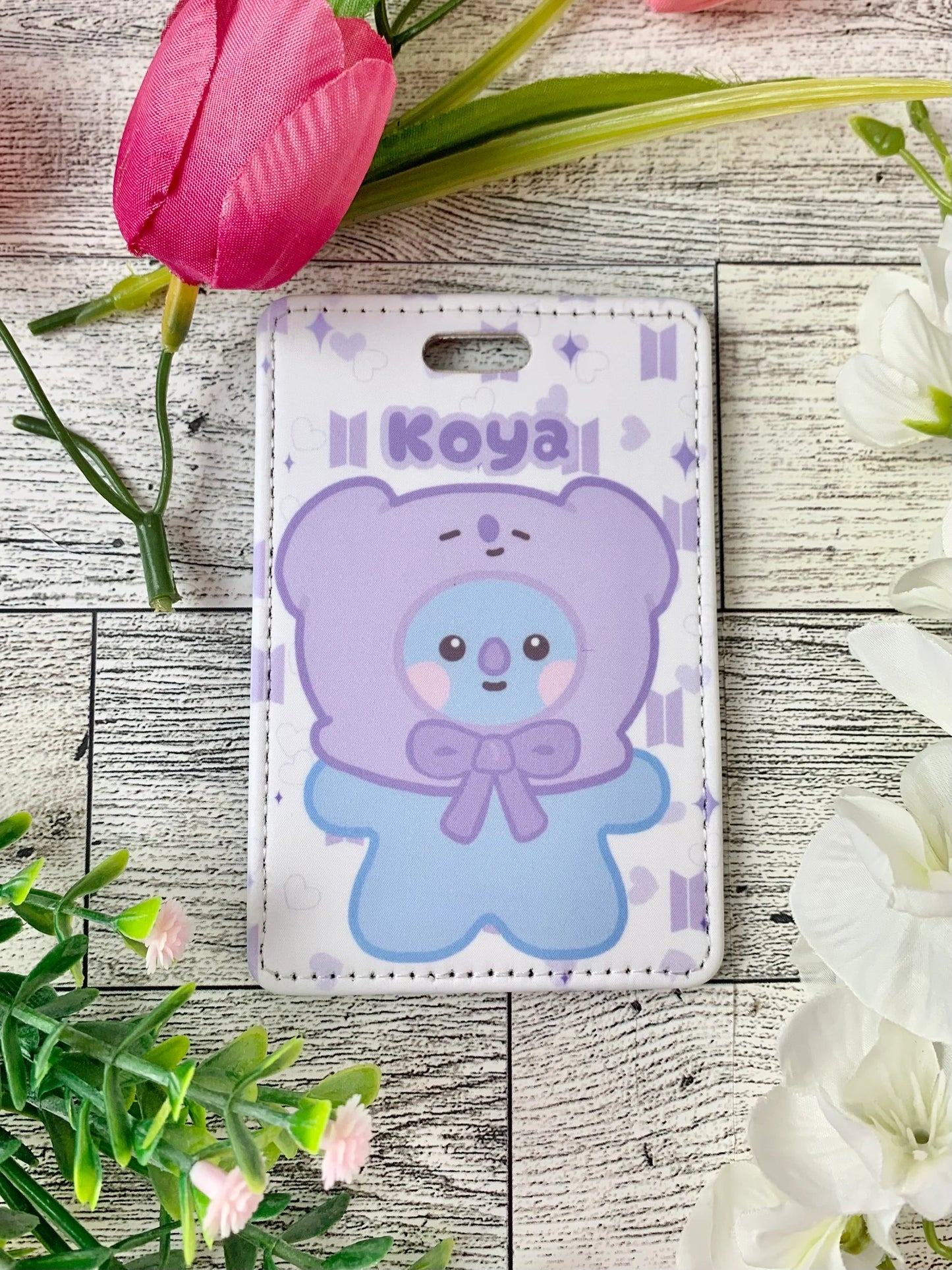 Purple Hoodie Design Luggage Tag for suitcase or bag BTS