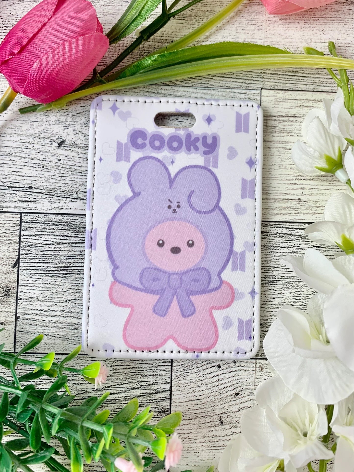 Purple Hoodie Design Luggage Tag for suitcase or bag BTS