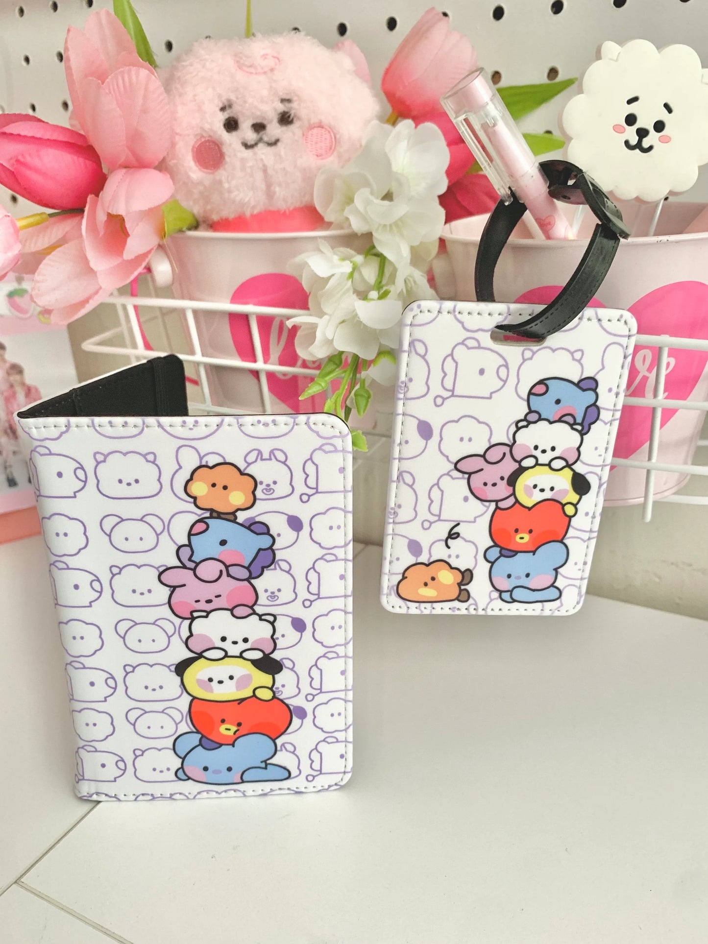 BTS Passport covers travel luggage