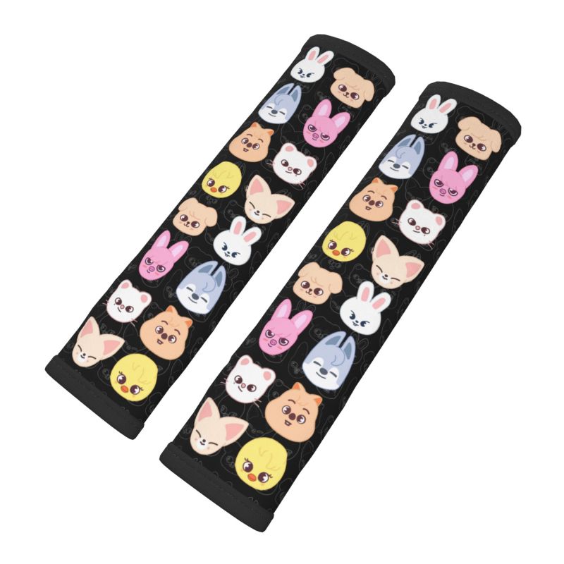 NEW STRAY KIDS design Car Seatbelt Cover Automobile KPOP SKZOO