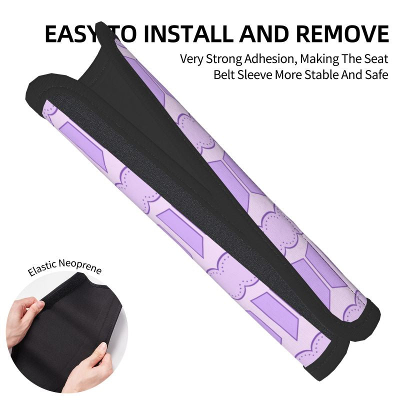 NEW BTS & ARMY logos Purple design Car Seatbelt Cover Automobile KPOP BT21