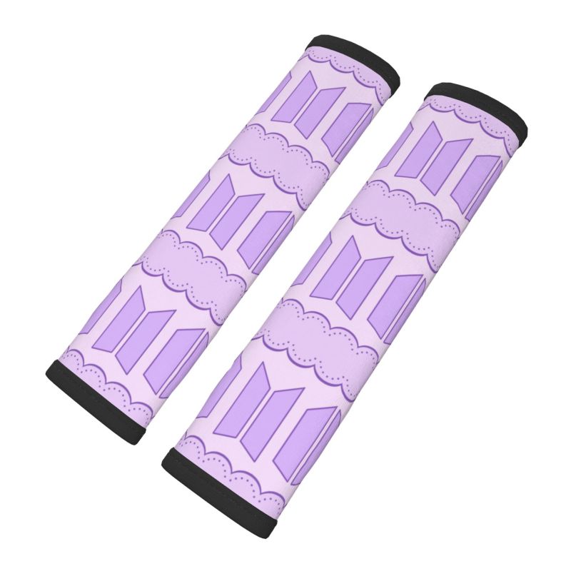 NEW BTS & ARMY logos Purple design Car Seatbelt Cover Automobile KPOP BT21
