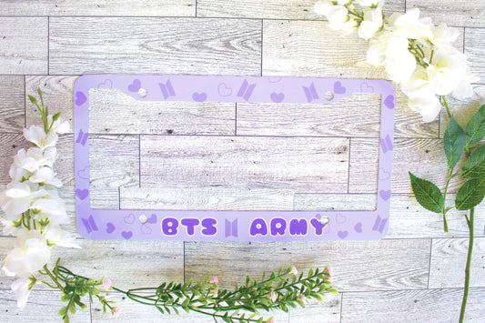 BTS Vanity License Plate Frame for Car Tag