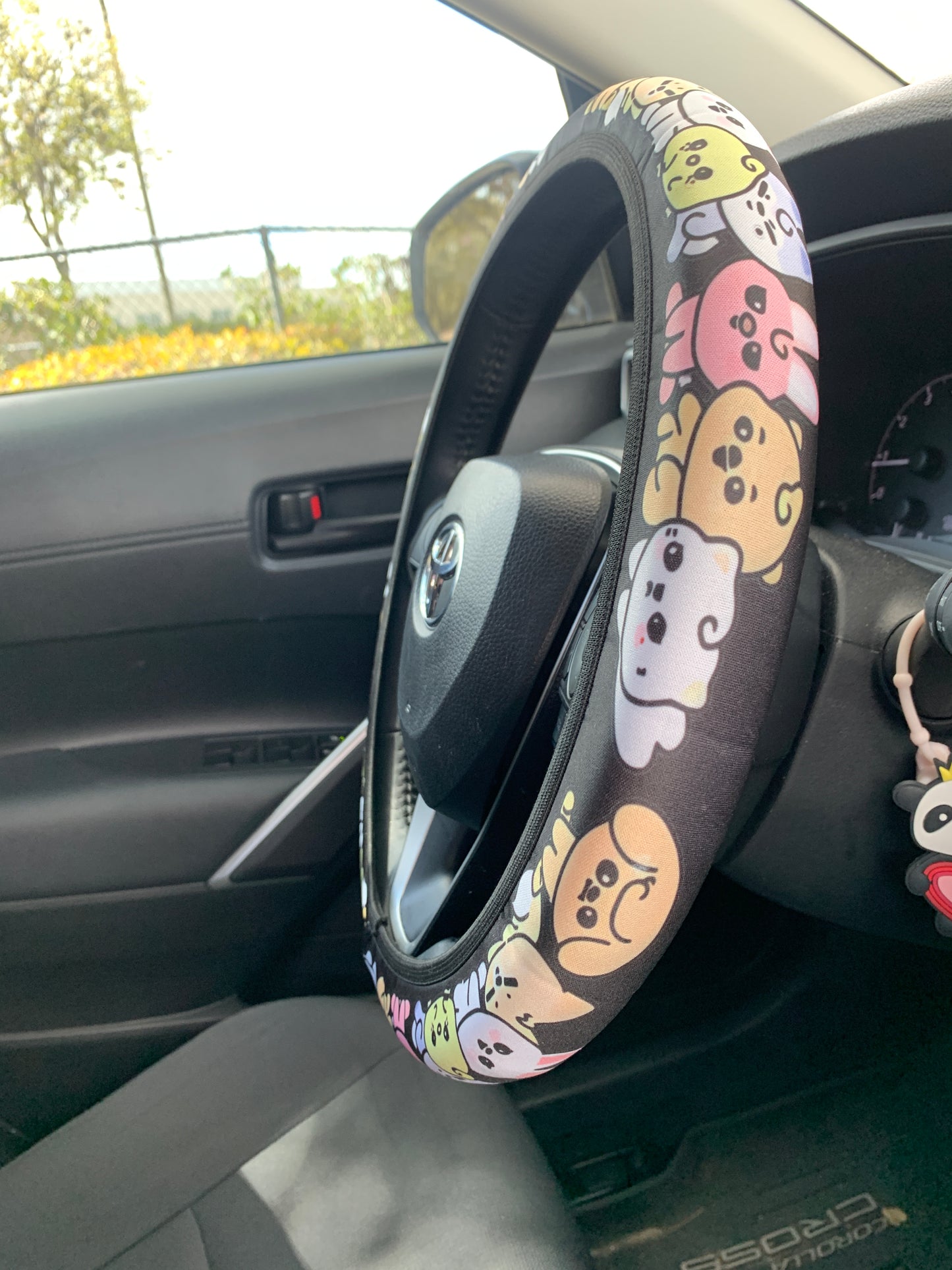 SKZ Cute Pastel or Black Car Steering Wheel Cover Kpop Limited