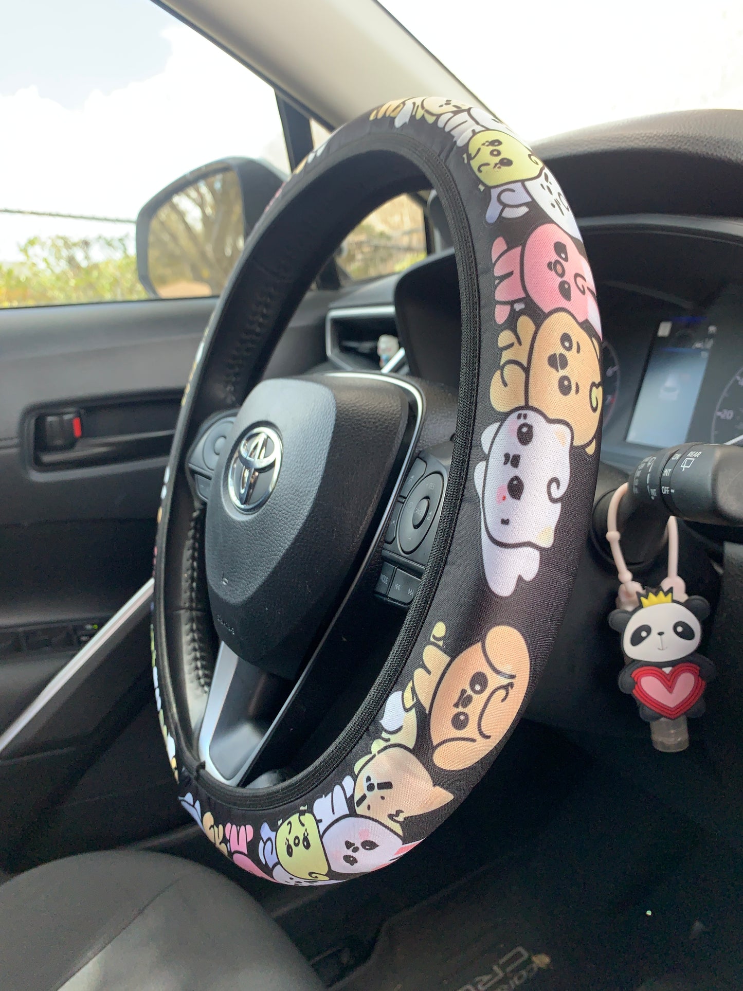 SKZ Cute Pastel or Black Car Steering Wheel Cover Kpop Limited