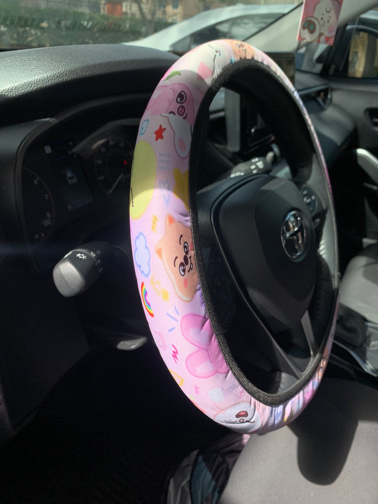 SKZ Cute Pastel or Black Car Steering Wheel Cover Kpop Limited