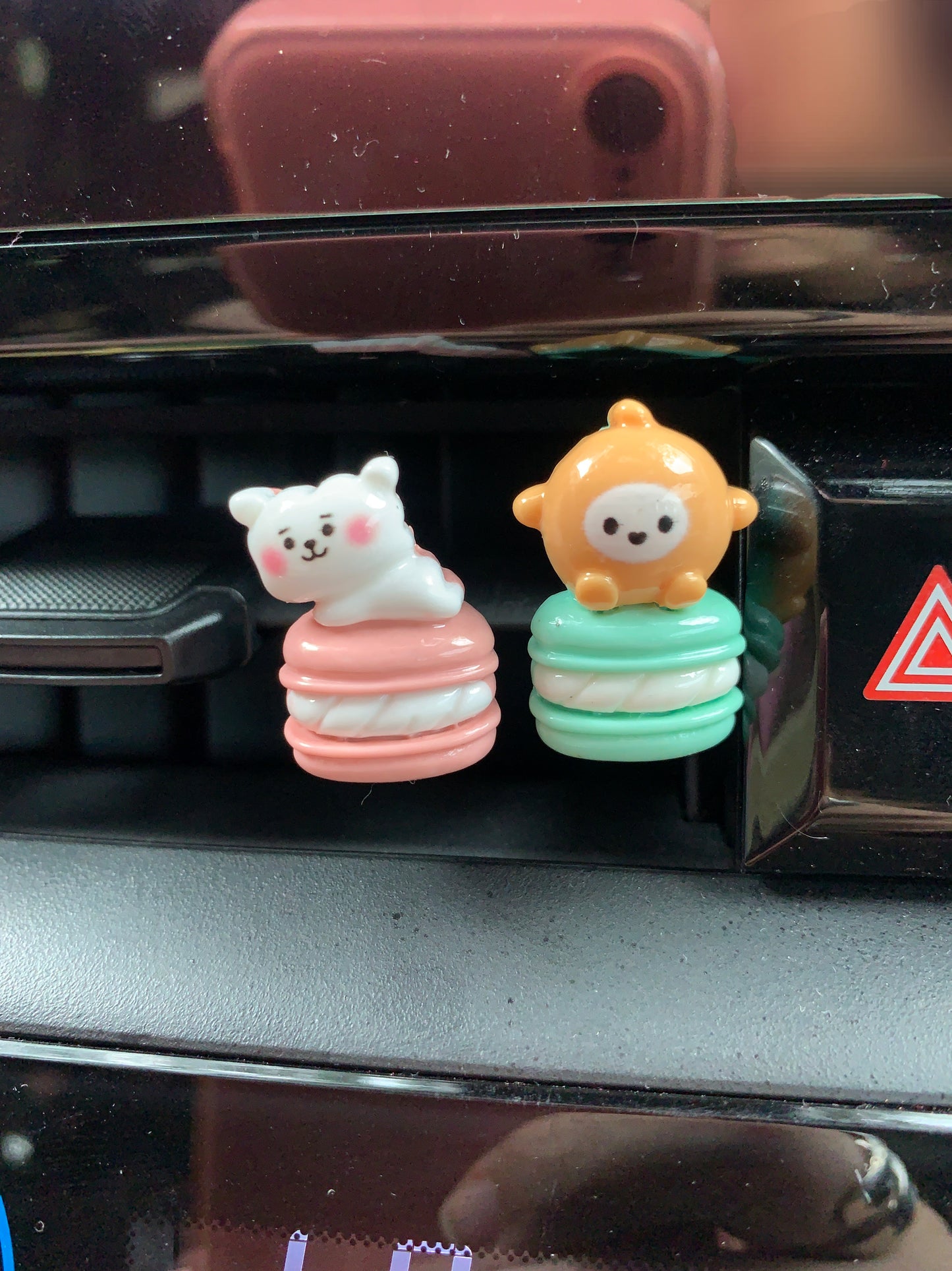 NEW!! LIMITED QTY BTS KPOP MACAROON AC Vent Charm Clips Car decoration / Figures Automobile